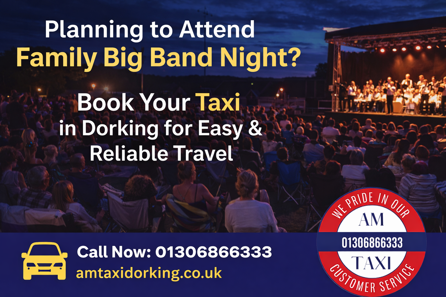 Book your taxi for big band night